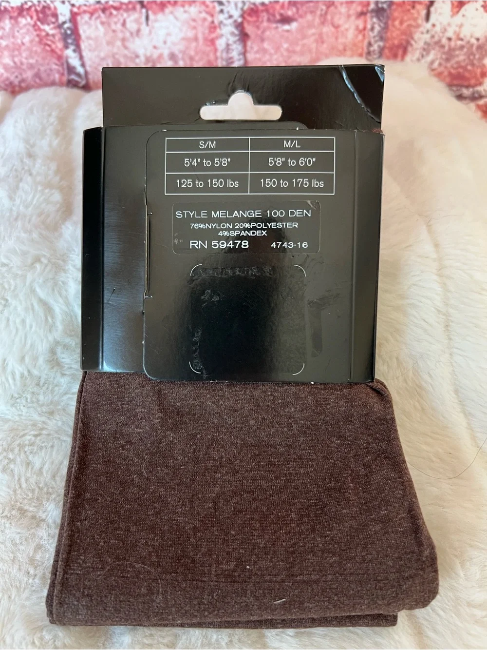 Sarah Borghi Made In Italy 100 Den Heather Tights Chocolate